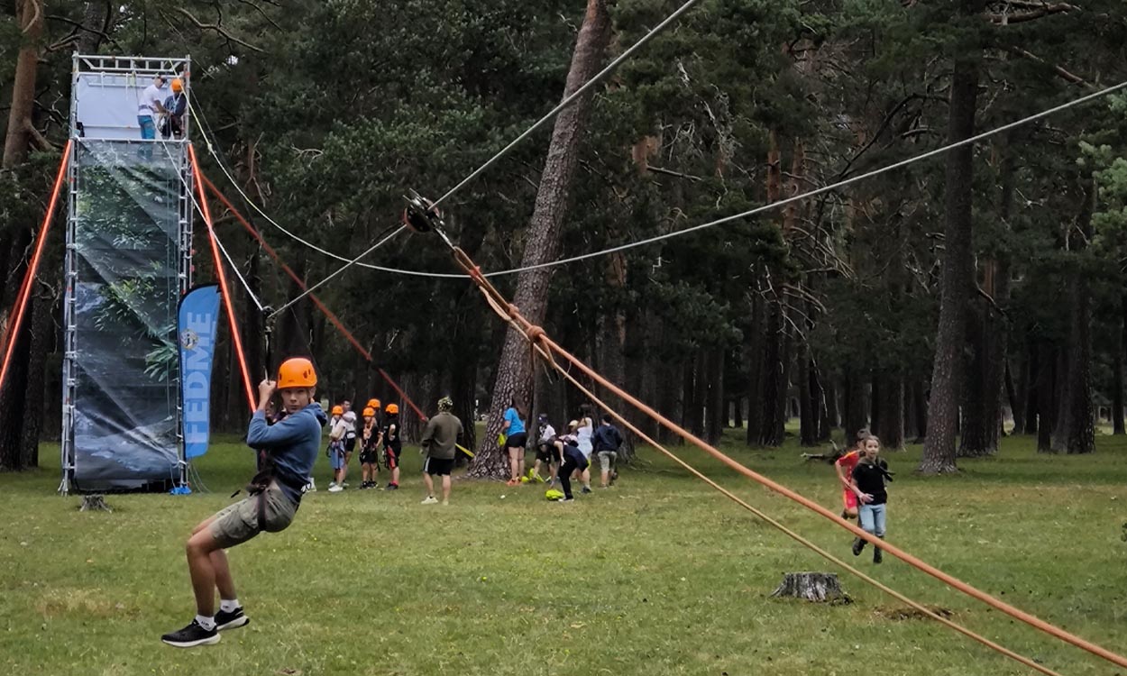 Montaje de Tirolina Portatil web