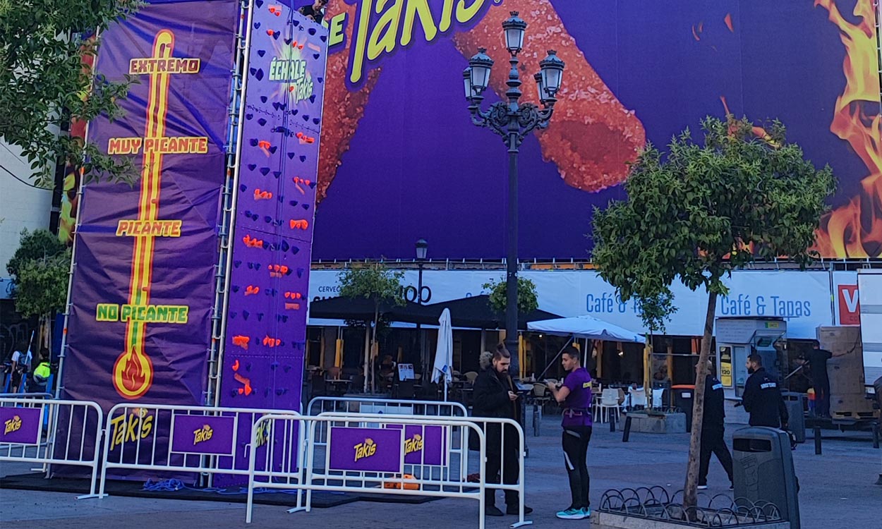 Rocodromo POrtatil publicidad web